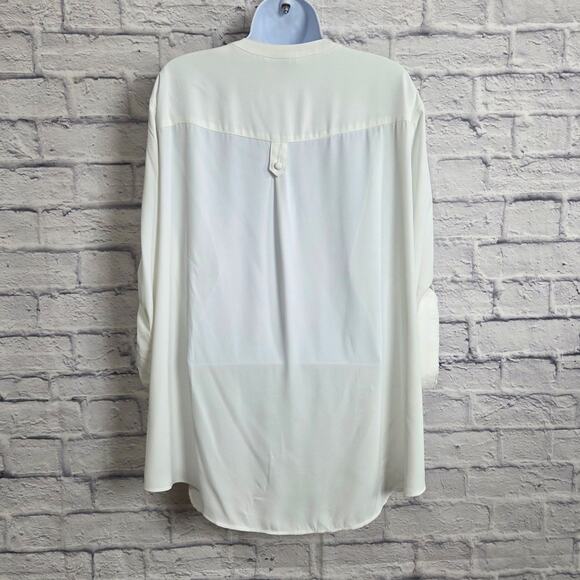 NWT Torrid Blouse Size 3X (22-24) Harper White Georgette Popover - Picture 2 of 15